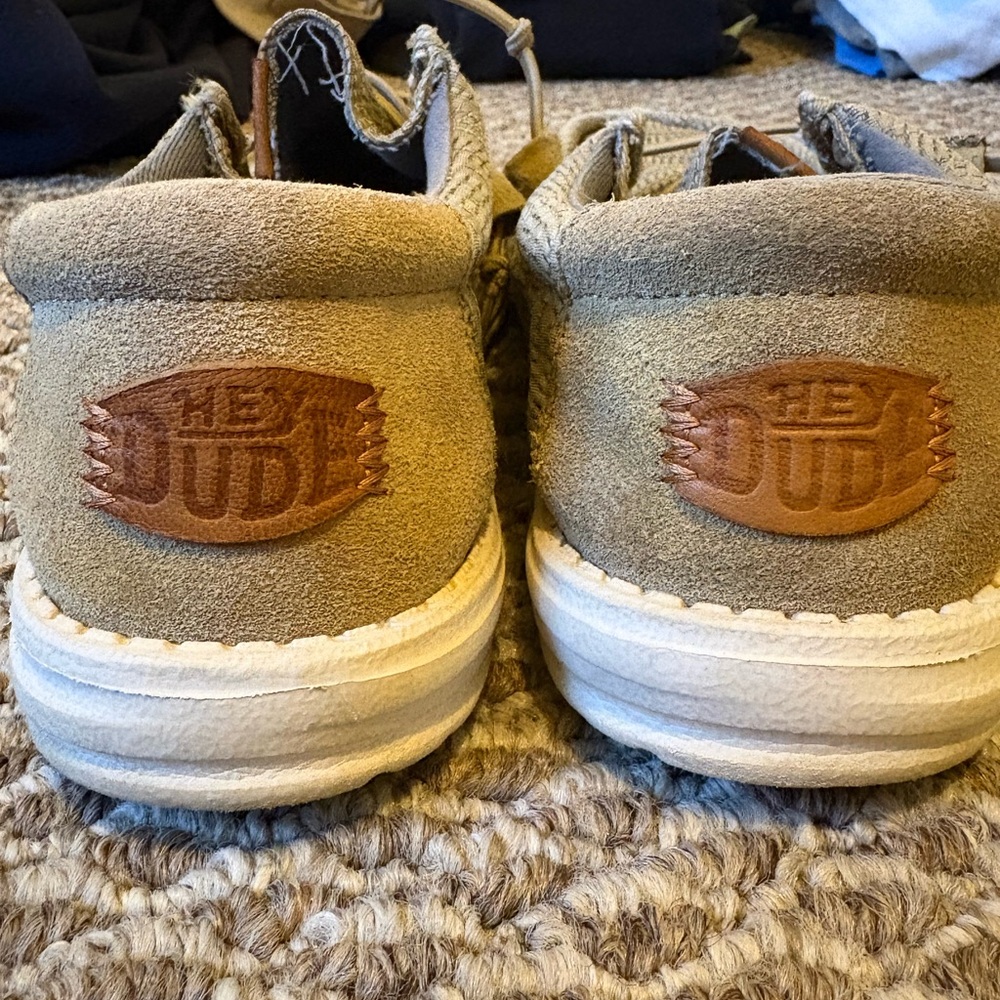 Hey Dude Kids Tan Suede Slip-On Sneakers